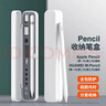 Best Coac適用華為M-Pencil3星閃手寫(xiě)筆筆盒HUAWEI M-Pencil 第一/二/三代觸控筆軟硅膠全包防摔收納盒 白灰 曬單實(shí)拍圖
