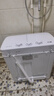 揚子5公斤半自動(dòng)洗衣機雙桶雙缸大容量家用宿舍租房用小型迷你脫水甩干母嬰內衣褲洗衣機 半自動(dòng)5公斤象牙白 曬單實(shí)拍圖