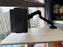 Brateck北弧 平板支架 iPad電腦支架 平板電腦支架臂 顯示器支架 電腦桌支架 懸空托架 E350曜巖黑+P200 曬單實(shí)拍圖