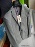 杰帝梵（J.D.V）男裝灰色商務(wù)百搭紳士正裝西裝西服外套馬甲西褲伴郎服WMM0955- 西裝灰色灰色） M 02 曬單實(shí)拍圖