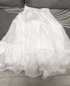 闊色（kuose）設計感白色蓬蓬裙蛋糕裙女2025春夏季新款法式半身裙長(cháng)裙子 白色 SM3月29日發(fā) S 曬單實(shí)拍圖