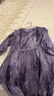 可蓓兒紫色氣質(zhì)高級感連衣裙女2025新款夏季優(yōu)雅減齡媽媽裝顯瘦裙子 2XL 曬單實(shí)拍圖