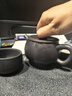 聽(tīng)紫云建水紫陶茶壺茶具大口石瓢漢瓦壺全手工非紫砂可提可轉家用送禮 金腰帶2號 200ml 曬單實(shí)拍圖