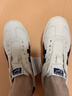 Onitsuka Tiger鬼塚虎懶人鞋  一腳蹬男女款休閑鞋 TOKUTEN SLIP-ON 米色/藍色 38 曬單實(shí)拍圖