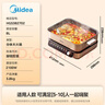 美的（Midea）電火鍋 火鍋專(zhuān)用鍋分體式多功能鍋電煮鍋涮肉鍋火鍋鍋速沸8L家用多用途鍋HGS382702 曬單實(shí)拍圖
