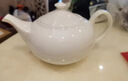 華貢骨瓷茶水壺純白色白瓷茶壺高檔家用泡茶壺陶瓷酒店功夫茶具大號 貴妃壺 曬單實(shí)拍圖