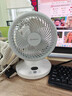 艾美特電風(fēng)扇家用小型桌面臺式渦輪空氣循環(huán)扇2026年新款直流電機迷你臺扇 珍珠白【遙控款/9H定時(shí)/直流電機】 曬單實(shí)拍圖