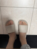京東京造【抗菌皮紋拖】eva軟彈家居防臭浴室新款拖鞋女士 燕麥色 35-36 曬單實(shí)拍圖