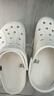 卡駱馳（CROCS）洞洞鞋貝雅男鞋女鞋輕便耐磨一腳蹬拖鞋休閑鞋|10126 白-100 37 /38(230mm) 曬單實(shí)拍圖