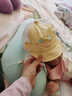 圖涂丫（Tu Tu Ya）夏季嬰兒帽子防飛沫面罩3-6-12個(gè)月寶寶遮陽(yáng)帽兒童防曬鴨舌帽1歲2 快樂(lè )丫-檸檬黃 48碼：建議8-15個(gè)月 曬單實(shí)拍圖