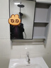 【上門(mén)安裝】洗手盆柜小戶(hù)型浴室柜陶瓷一體盆衛生間洗臉盆柜家用 對開(kāi)門(mén)60CM陶瓷盆+鏡柜 送貨上門(mén)并安裝 曬單實(shí)拍圖