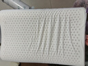 金橡樹(shù)泰國天然進(jìn)口頸椎枕橡膠純棉枕頭天然乳膠枕成人枕透氣波浪枕對裝 曬單實(shí)拍圖