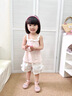 班喜迪女童夏裝套裝2026新款洋氣寶寶吊帶背心小童短褲夏季薄款兒童衣服 粉色 90 曬單實(shí)拍圖