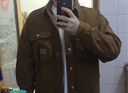 栗譜美式重磅復古牛仔外套男春秋季潮牌新款潮流痞帥硬漢風(fēng)工裝夾克男 J14-棕色 2XL (建議150-165斤) 曬單實(shí)拍圖