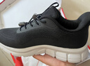 足力健老人鞋中老年輕便休閑散步鞋2431380J 男 黑色 42 曬單實(shí)拍圖