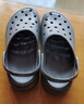 京東京造【抗菌洞洞鞋】涼鞋情侶旅行沙灘兩穿eva涼拖鞋男士夜色黑42-43 曬單實(shí)拍圖
