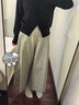 優(yōu)衣庫合作款/女裝男裝棉質(zhì)裙褲/休閑褲褲子483042 31 米色 L 曬單實(shí)拍圖