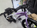 鳳凰兒童自行車(chē)兒童山地學(xué)生車(chē)小孩單車(chē)帶輔助輪3-6-10-12歲小中大童 烏梅紫丨單速一體輪+雙碟剎+禮包 16寸（適合身高105-115cm） 曬單實(shí)拍圖
