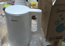美的（Midea）電熱水壺 2L大容量 1800W大功率速沸雙層防燙 304食品級不銹鋼無(wú)縫內膽燒水壺電水壺 SH20M119 曬單實(shí)拍圖