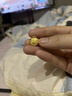老廟黃金吊墜寶寶滿(mǎn)月金飾品平安百福小鎖包周歲禮物 曬單實(shí)拍圖
