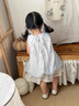 班喜迪女童連衣裙夏裝2026新款洋氣兒童公主裙女寶寶無(wú)袖背心裙夏季裙子 藍色 90 曬單實(shí)拍圖