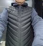 比音勒芬【波蘭進(jìn)口鵝絨】冬季款男士背心舒適立領(lǐng)排骨羽絨馬甲外套 07黑色 L （105） 曬單實(shí)拍圖