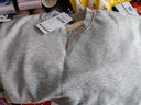 JEANSWEST LIFE真維斯加絨衛衣男秋冬季加厚保暖外套三角設計重磅灰色圓領(lǐng)上衣男 曬單實(shí)拍圖