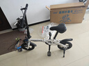 詩(shī)博美12寸14寸16寸超輕便攜折疊自行車(chē)成人兒童款碟剎變速后備箱代步車(chē) 12寸白色 單速 一體輪送禮品 曬單實(shí)拍圖