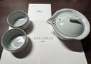 雅瓷汝窯茶具旅行套裝泡茶壺茶杯陶瓷一壺兩杯汝瓷隱念套裝 曬單實(shí)拍圖