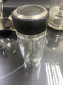 希樂(lè )玻璃杯雙層玻璃水杯高顏值男士商務(wù)辦公茶水分離杯便攜泡茶杯子 曬單實(shí)拍圖