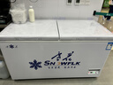 雪花（SNOWFLK）冰柜商用家用冷柜臥式大容量全冷凍柜臥柜展示柜大冰柜冷藏冷凍兩用 439升|1.35米-35℃速凍一級能效【加厚款】 空柜溫度可達-30度丨銅管速冷低耗 曬單實(shí)拍圖