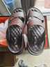 老人頭涼鞋男士2025夏季新款真皮牛皮沙灘鞋中老年防滑厚底透氣涼拖鞋子 棕色 40 曬單實(shí)拍圖