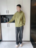 波司登（BOSIDENG）2026春季男士短款商務(wù)高智通勤連帽極簡(jiǎn)時(shí)尚外套B261214215 【店長(cháng)推薦】橄欖黃3464 M 175/96A 體重約130-140斤 曬單實(shí)拍圖