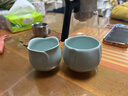 東道 汝窯 河南非遺大師茶具茶杯陶瓷功夫茶杯主人杯開(kāi)片精美禮盒送禮 尚美對杯禮盒裝 曬單實(shí)拍圖
