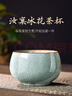 八千行茶杯高檔主人杯陶瓷功夫茶杯汝窯開(kāi)片建盞辦公家用單人品茗喝茶碗 曬單實(shí)拍圖