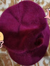 笙格兒中老年人帽子女冬天媽媽帽冬季兔毛奶奶加絨保暖毛線(xiàn)帽老太太盆帽 酒紅色 單個(gè)帽子 曬單實(shí)拍圖