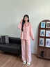 族瑪士純棉睡衣女2026新款A類(lèi)全棉春秋季長(cháng)袖刺繡復古可外穿家居服套裝 S85100#長(cháng)袖長(cháng)褲-漫山櫻 M 【建議100-120斤穿】尺碼偏大 曬單實(shí)拍圖