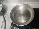 雙槍316L不銹鋼平底鍋無(wú)涂層炒鍋煎鍋家用不粘鍋煎蛋牛排早餐烙餅 【特大號-帶蓋】 26cm 曬單實(shí)拍圖