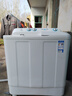 海爾（Haier）半自動(dòng)雙桶雙缸洗衣機 12KG大容量  強力去污洗大件 一級能效家電國家補貼以舊換新 XPB120-81D2 曬單實(shí)拍圖