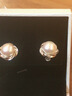 戚小米純S999足銀耳釘女耳飾真淡水珍珠耳環(huán)520情人節生日禮物送女友 梅花珍珠耳釘 一對 曬單實(shí)拍圖