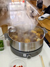 美的（Midea）0涂層電火鍋不銹鋼火鍋專(zhuān)用鍋分體可拆全鋼速沸電火鍋電熱鍋多功能鍋6.5L電煮鍋多用途鍋HGS30G1 曬單實(shí)拍圖
