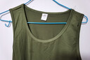 男士背心四季運動(dòng)健身打底汗衫彈力背心坎肩寬肩無(wú)袖t恤潮 【背心】軍綠 5XL 曬單實(shí)拍圖