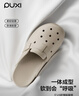 樸西厚底包頭半拖女士夏外穿洞洞鞋 淺沙色  39-40 曬單實(shí)拍圖