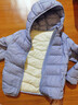 笛莎（DEESHA）童裝女童輕薄羽絨服2025秋冬新款女寶寶短款三防輕盈保暖外套 加勒比藍 150 【充絨量：63.2g】 曬單實(shí)拍圖