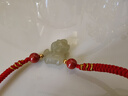 曼麗翠和田白玉立體生肖馬朱砂護身符轉運騏驥紅繩手鏈禮物附證書(shū) 曬單實(shí)拍圖