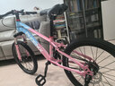 鳳凰山地自行車(chē)男女變速山地車(chē)碟剎青少年兒童自行車(chē)學(xué)生單車(chē) 星際 藍粉【單速+輻條輪】 20寸【適合125-160cm】 曬單實(shí)拍圖
