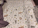 愛(ài)貝迪拉（AIBEDILA）隔尿墊嬰兒抑菌可洗純棉透氣防漏隔尿床單護理墊姨媽墊小鹿80*100 曬單實(shí)拍圖