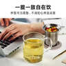 北鼎（Buydeem）茶水分離玻璃杯 辦公泡茶濾杯高硼硅泡茶杯灰羽色 曬單實(shí)拍圖