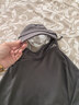 OhSunny全臉?lè )罆衩嬲峙募緫?hù)外全防護透氣遮陽(yáng)護頸帶帽檐口罩男 暗夜黑M 曬單實(shí)拍圖