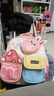可愛(ài)小熊兒童包新款蘑菇兔子雙肩包輕便幼兒園休閑男女童書(shū)包跨境 淺粉色 曬單實(shí)拍圖